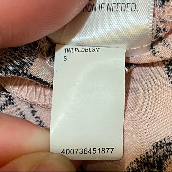 Candie’s | Pink Plaid Lightweight Sheer Flannel Button Ip Top Cutout Shoulders - Picture 9 of 13